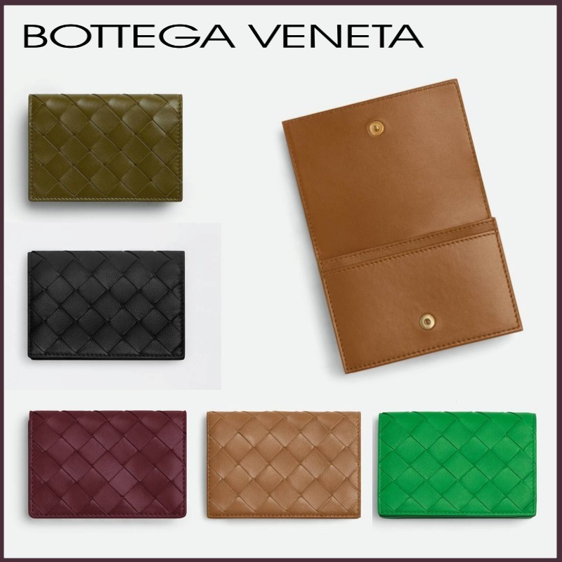 【Bottega Veneta】 Intrecciato ナッパレザー 名刺入れ