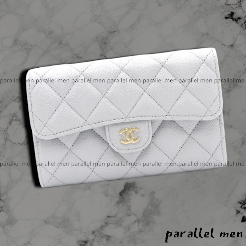 【CHANEL】AP0232 キャビア クラシック ミディアム ウォレット