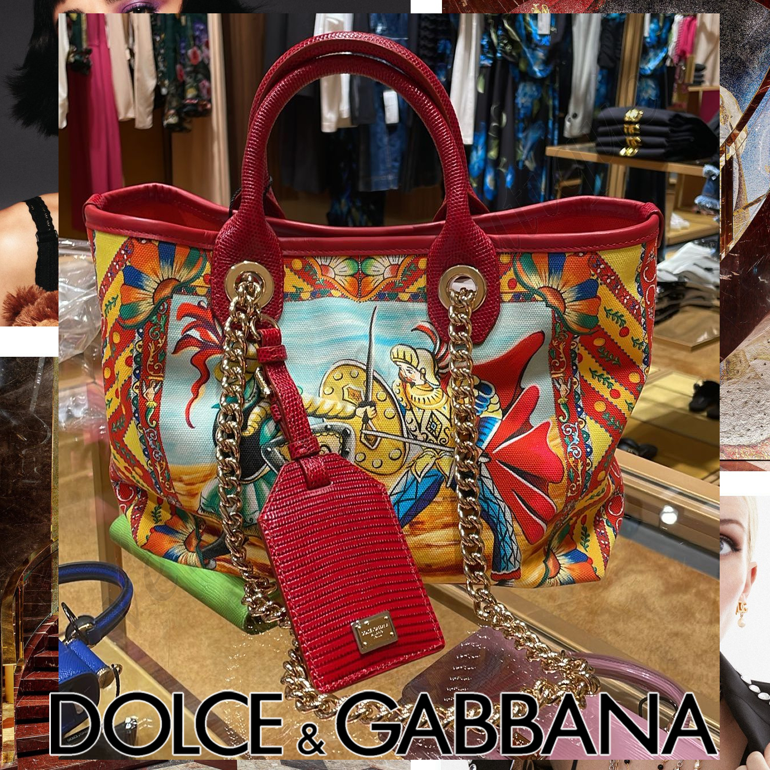 Dolce & Gabbana プリント キャンバス トートバッグ
