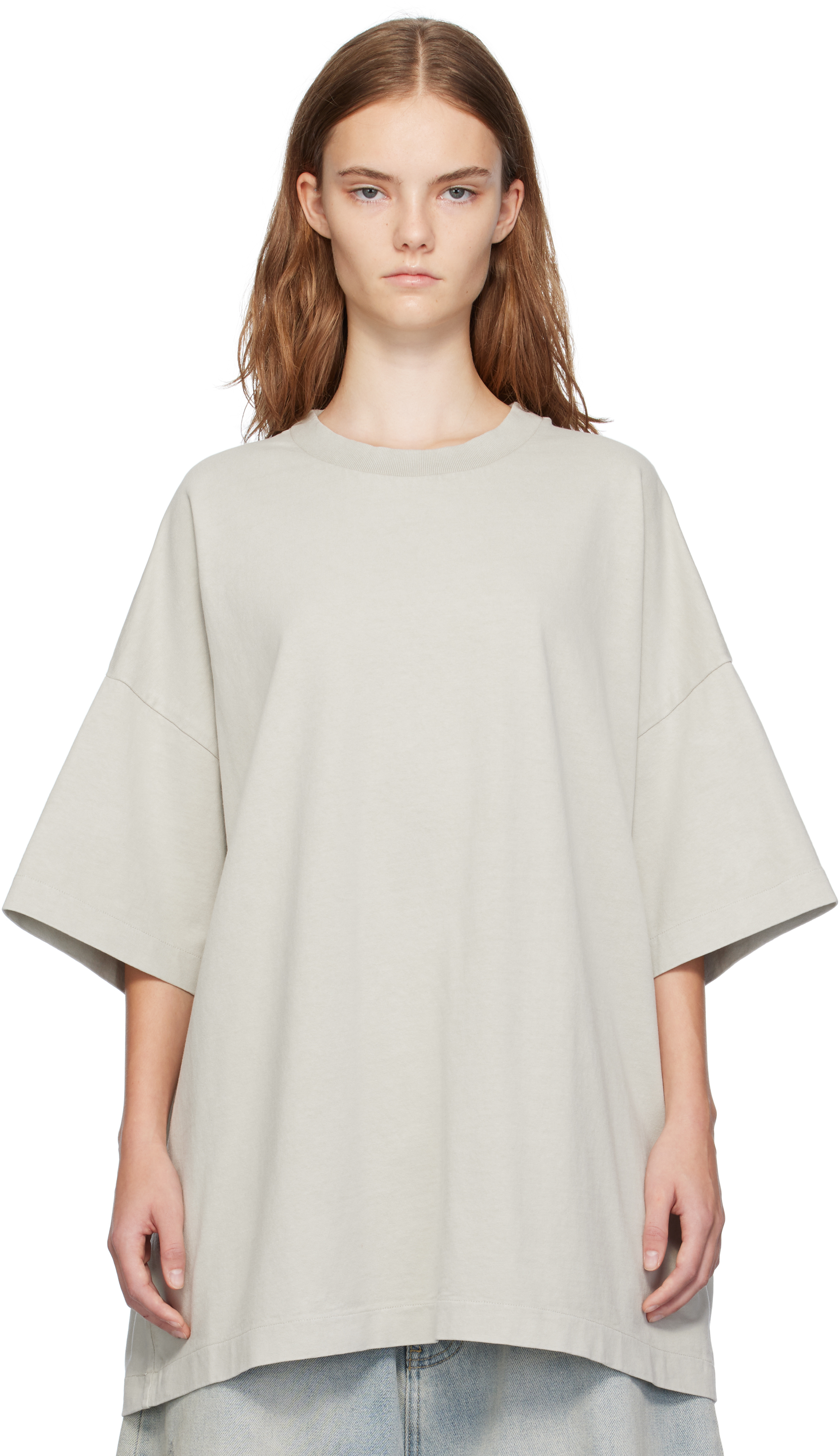 【関税込み】Fear of God グレー ヘビーコットン Tシャツ