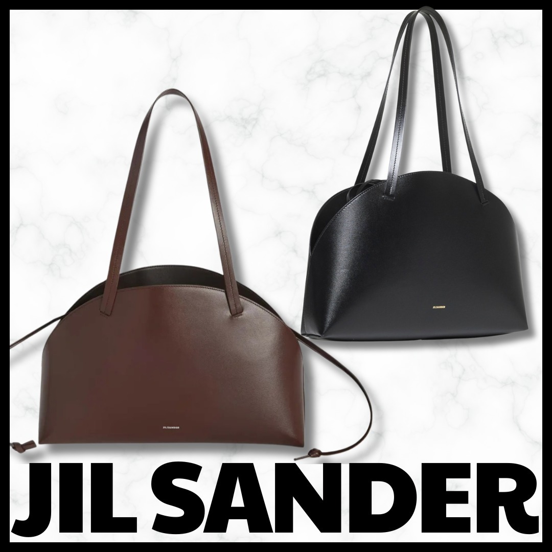 VIP☆JIL SANDERカーブショルダーミディアムバッグ 肩掛けレザー