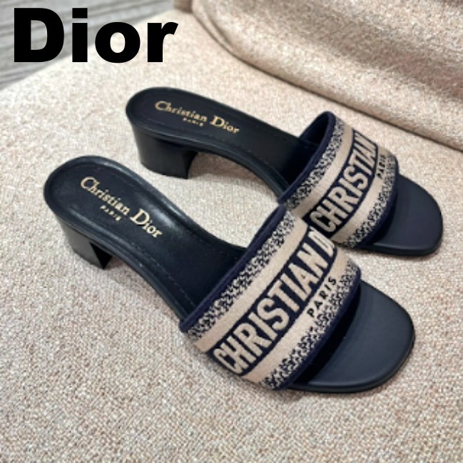 エレガント【Dior】ディオール サンダル 刺繍