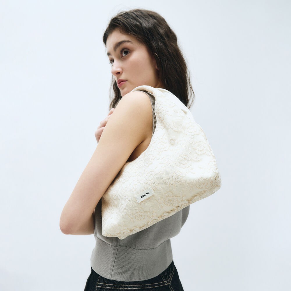 トートバッグ Marithe + Francois Girbaud REGULAR LOGO LAYERED TOTE BAG cre