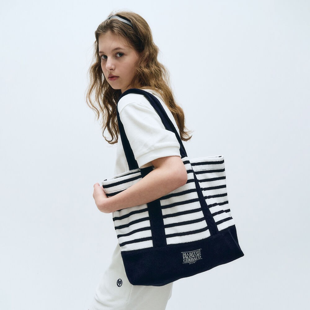 ショルダーバッグ・ポシェット Marithe + Francois Girbaud CLASSIC LOGO TERRY SHOPPER BAG st