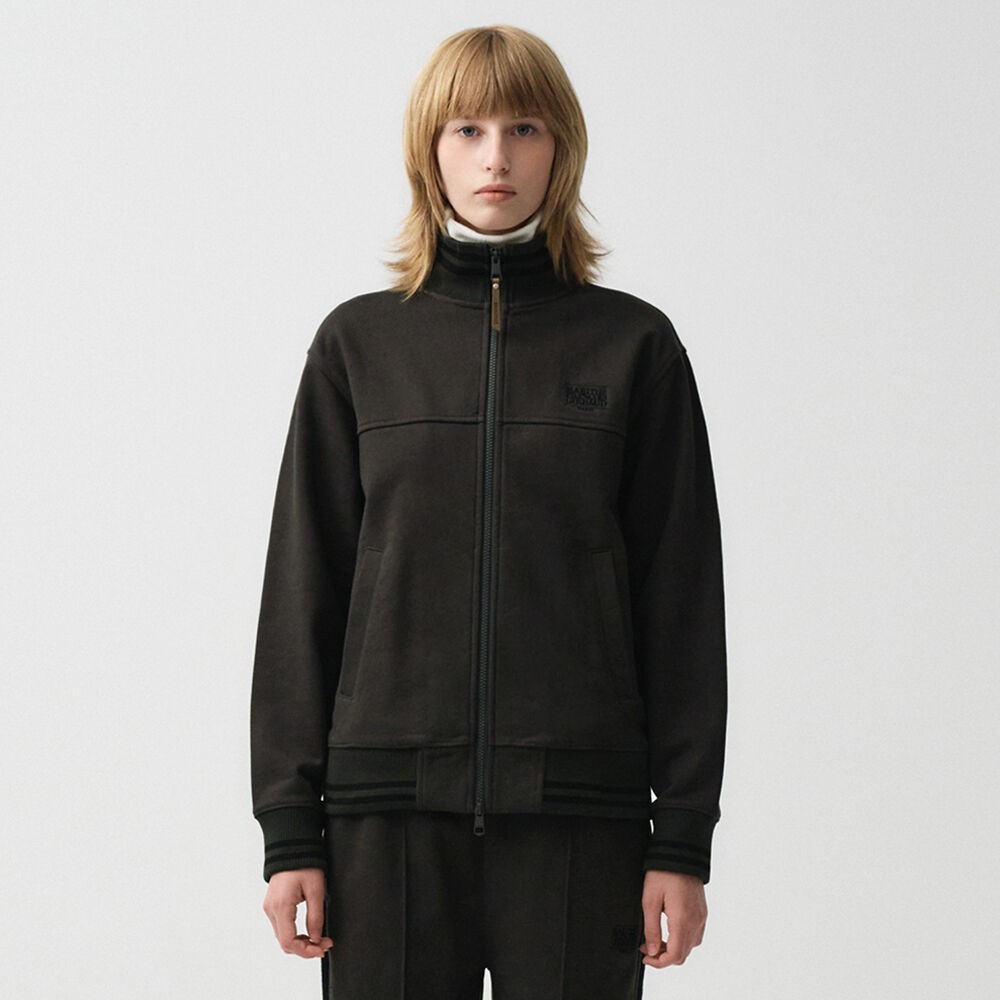 ジャケット Marithe + Francois Girbaud JERSEY TRACK TOP JACKET charcoal