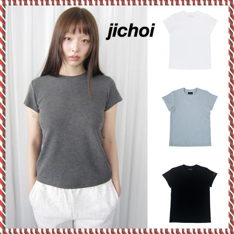 【JICHOI】25ss 25-001 WAFFLE FITTED T-SHIRT