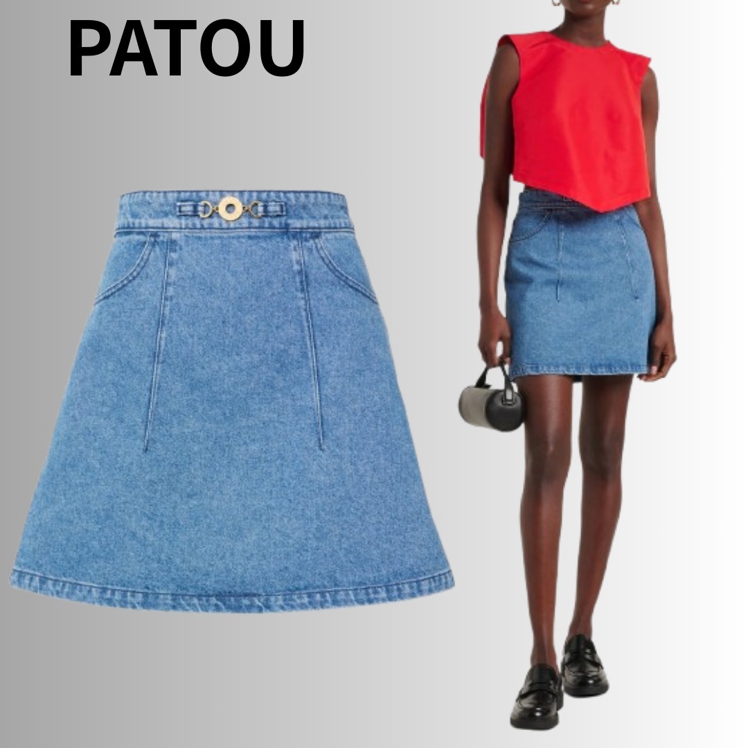 Patou コットンミニスカート