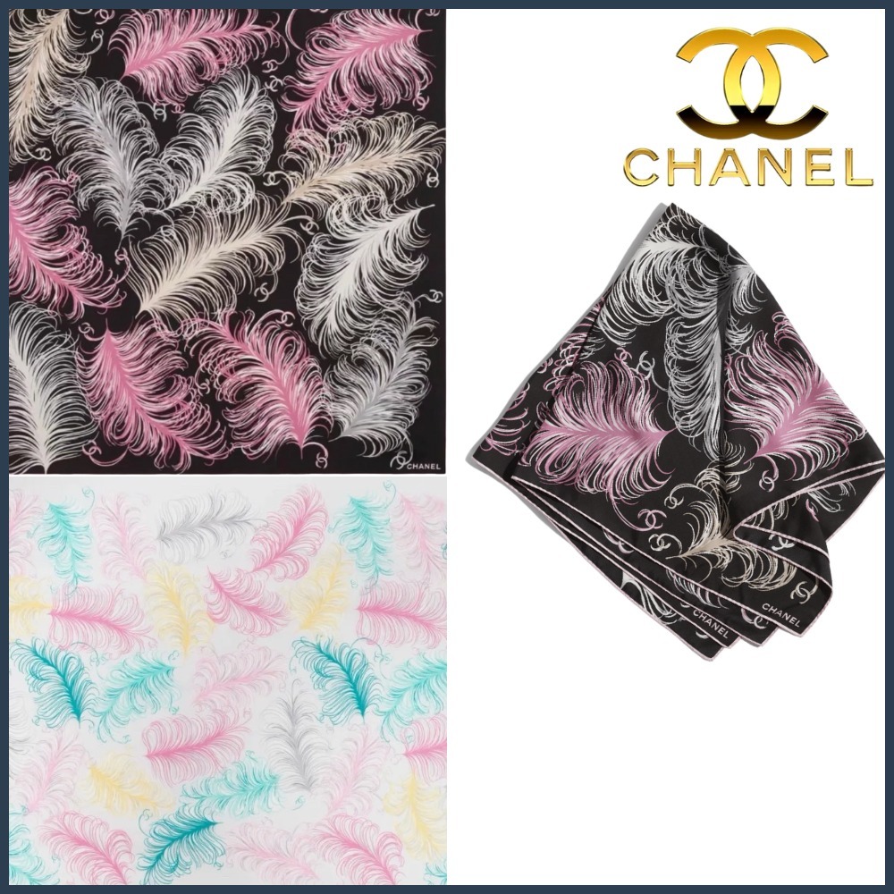 【春映えカラー♪】CHANEL シルクスクエアスカーフ 25SS