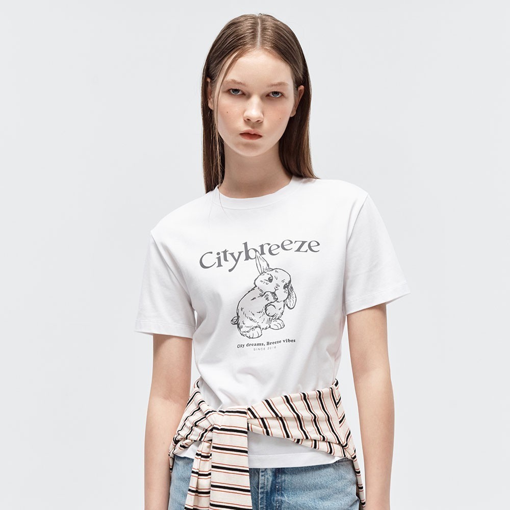 Tシャツ・カットソー citybreeze City Brishy Short Sleeve T-Shirt_WHITE