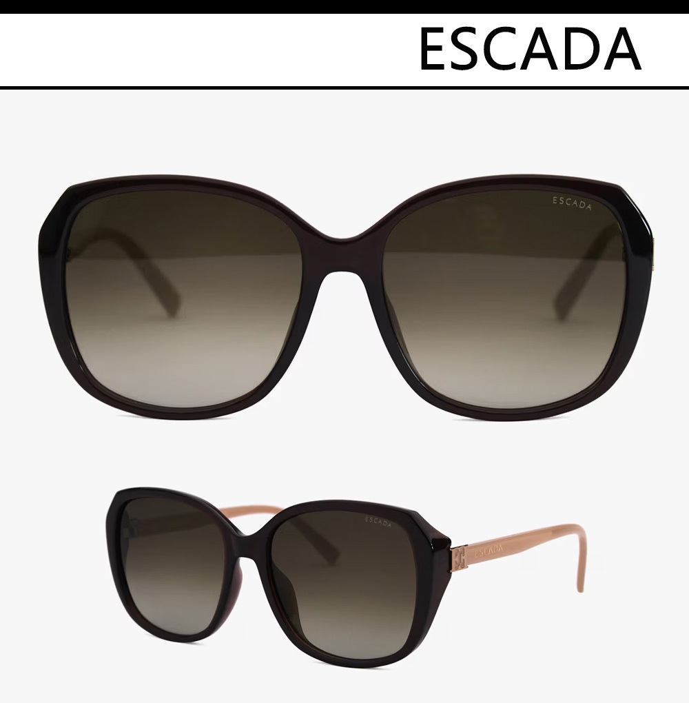 ESCADA◆スクエア オーバーサイズ ブラウン サングラス
