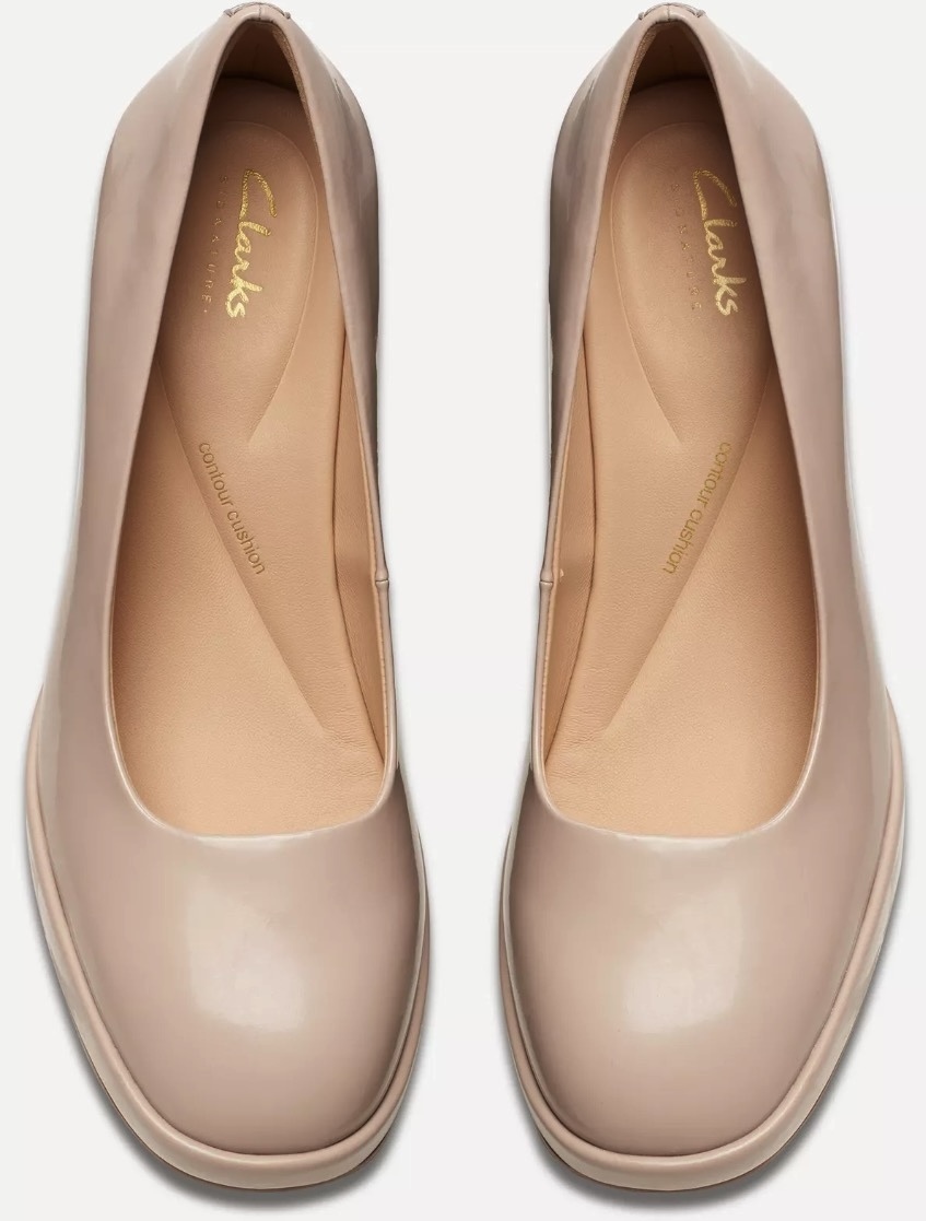 Clarks プラットフォーム パンプス ヒール 8.5cm オフィス