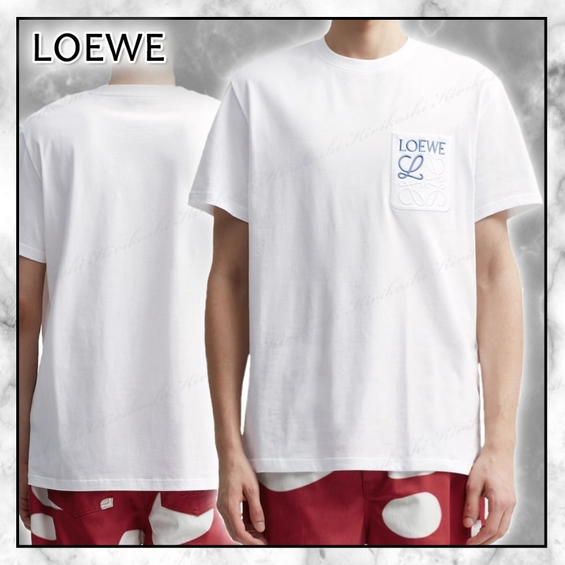 ◆LOEWE◆アナグラム刺繍 リラックスフィット Tシャツ/White◆