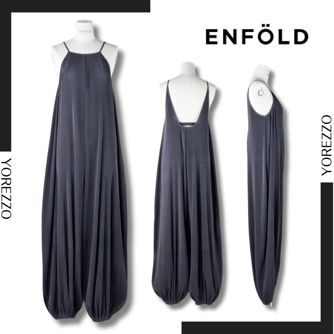 エンフォルド PLEATS ALLINONE ダークグレイ