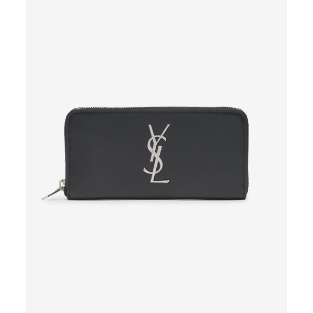 ★Saint Laurent★ Monogram Logo Long Wallet Black 6174150SX0