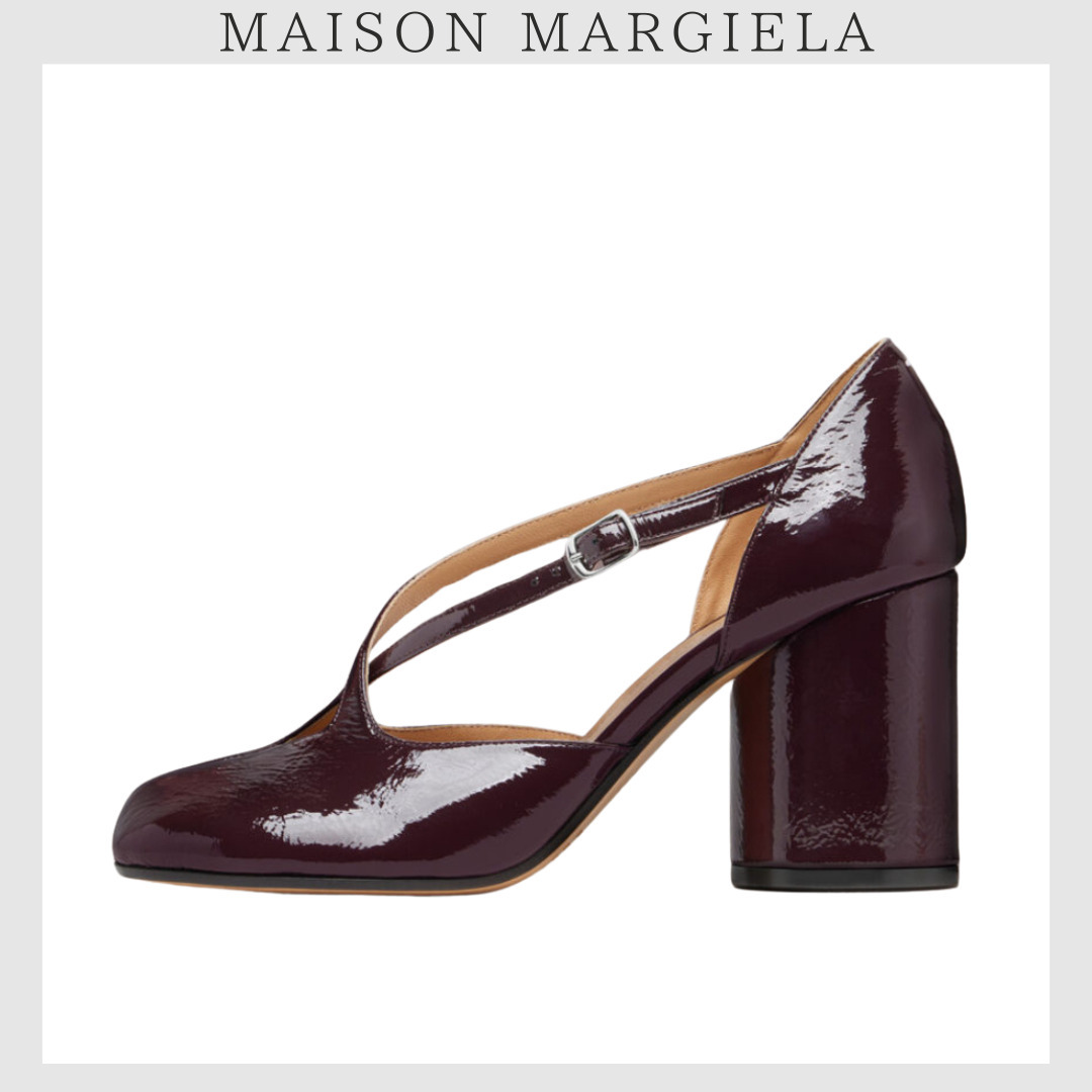 新作【Maison Margiera】TABI ストラップ サンダル ボルドー