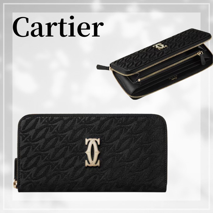 Cartier C ドゥ カルティエ ラウンドジップ ウォレット