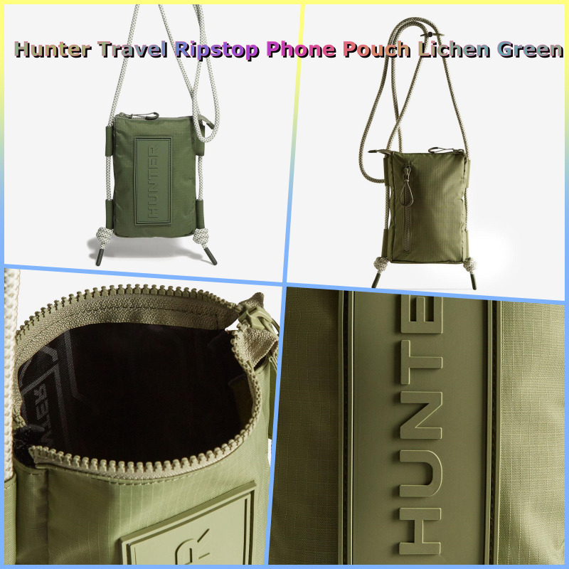 ★Hunter★Unisex-Travel Ripstop Phone Pouch★Lichen Green