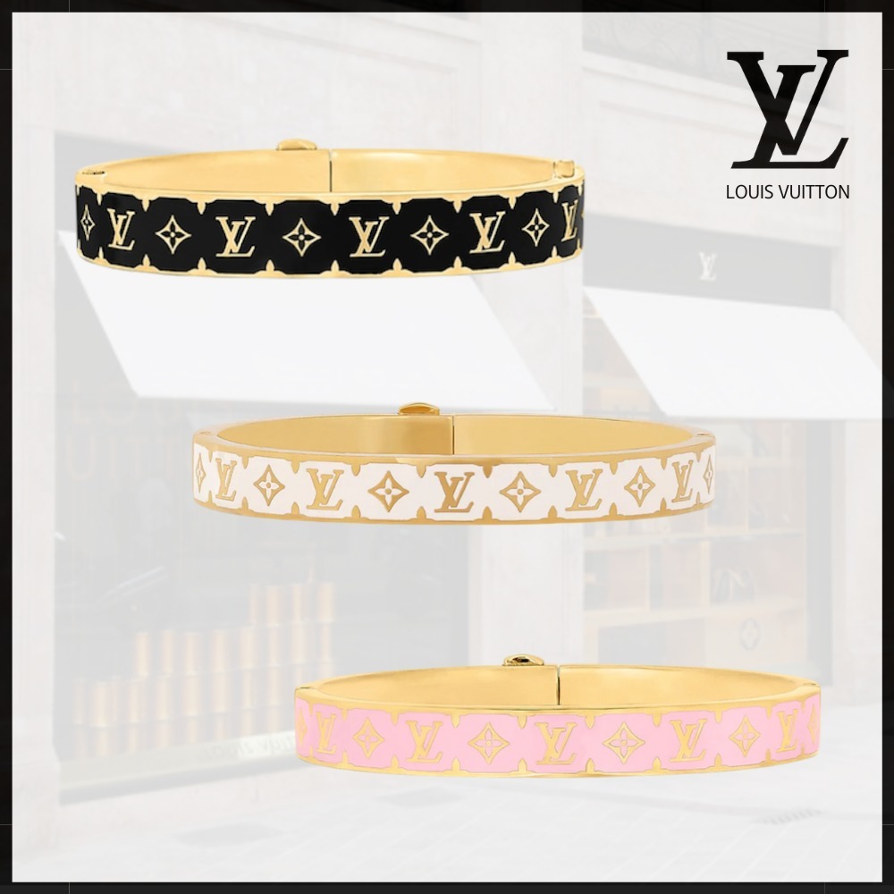 【華やか♪】Louis Vuitton ブレスレット ナノグラム エナメル