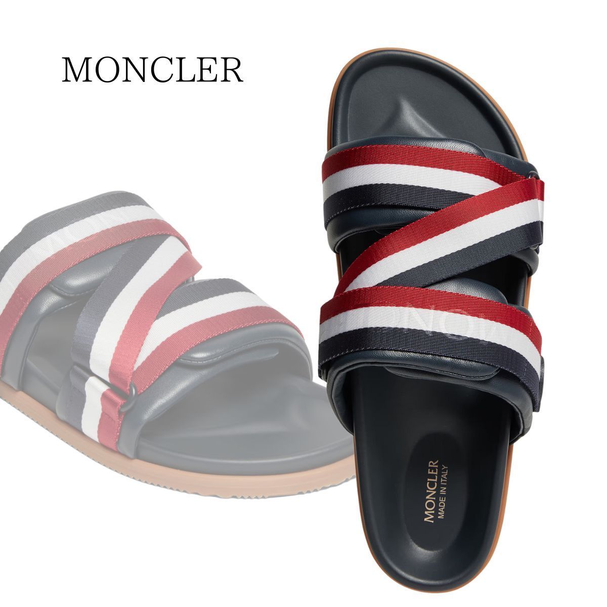 【MONCLER】 モンクレール Mon Summer レザーサンダル