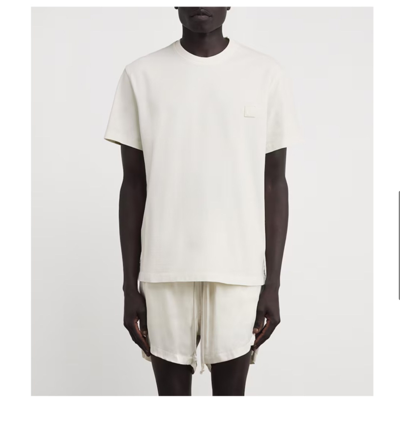 ウヨンミ アイボリー フラワー バックロゴ Tシャツ W251TS06761I