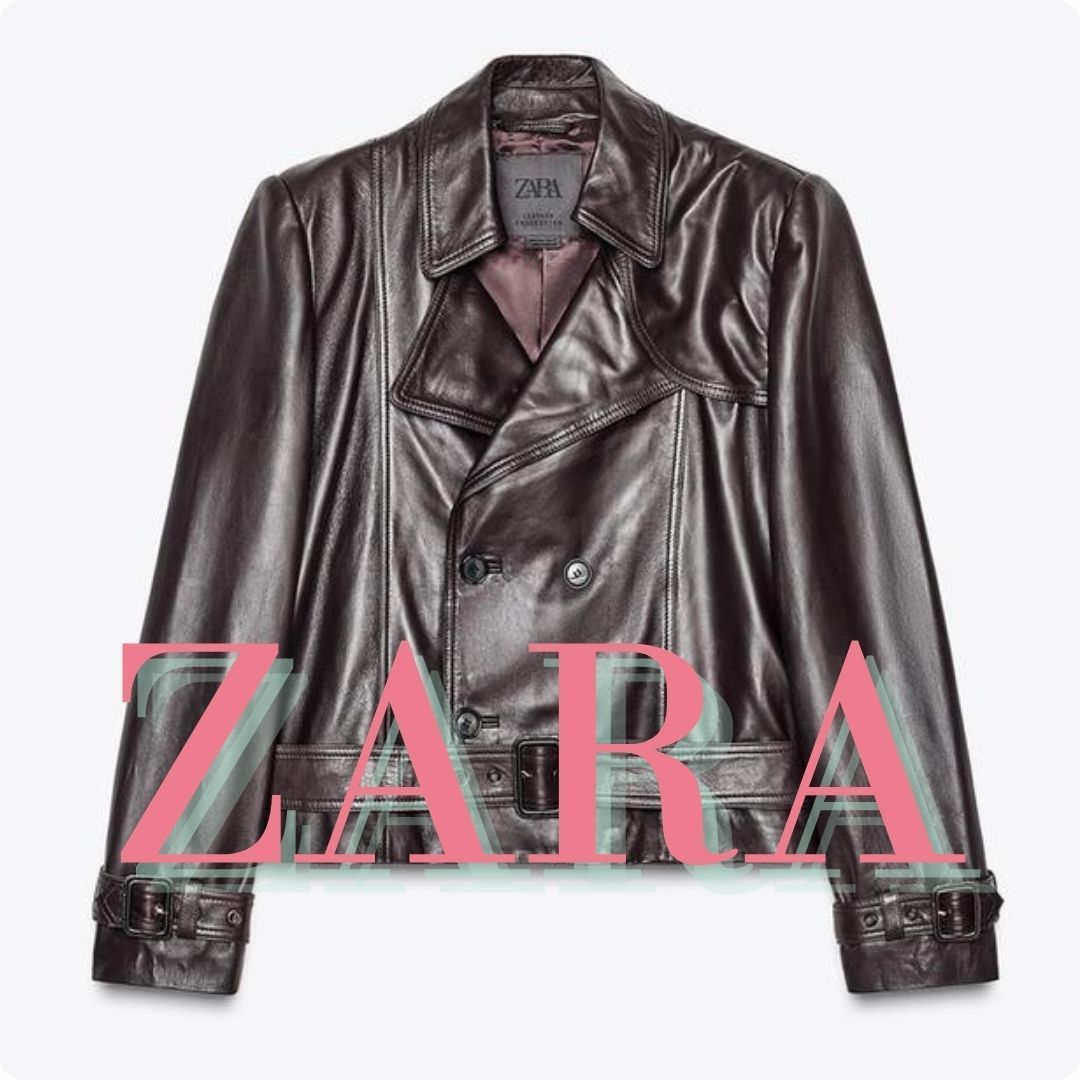ZARA 100％本革ライダースジャケット LIMITED EDITION 5479/055