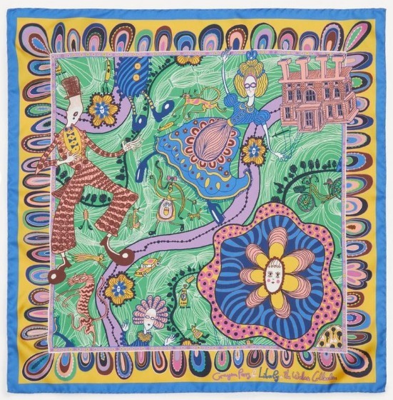 LIBERTY シャーリー・スミス 45x45 シルクスカーフ