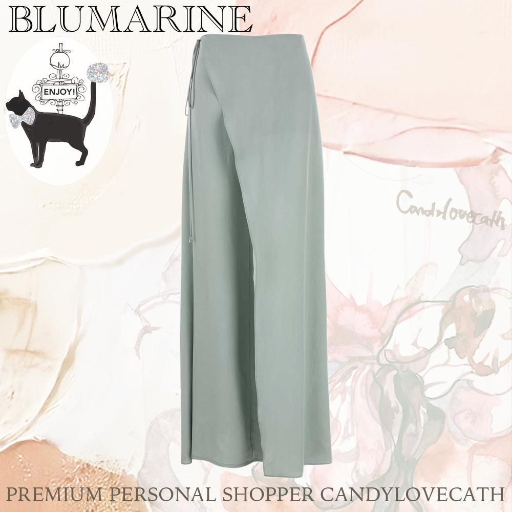 パンツ BLUMARINE Powder Blue Twill Pant