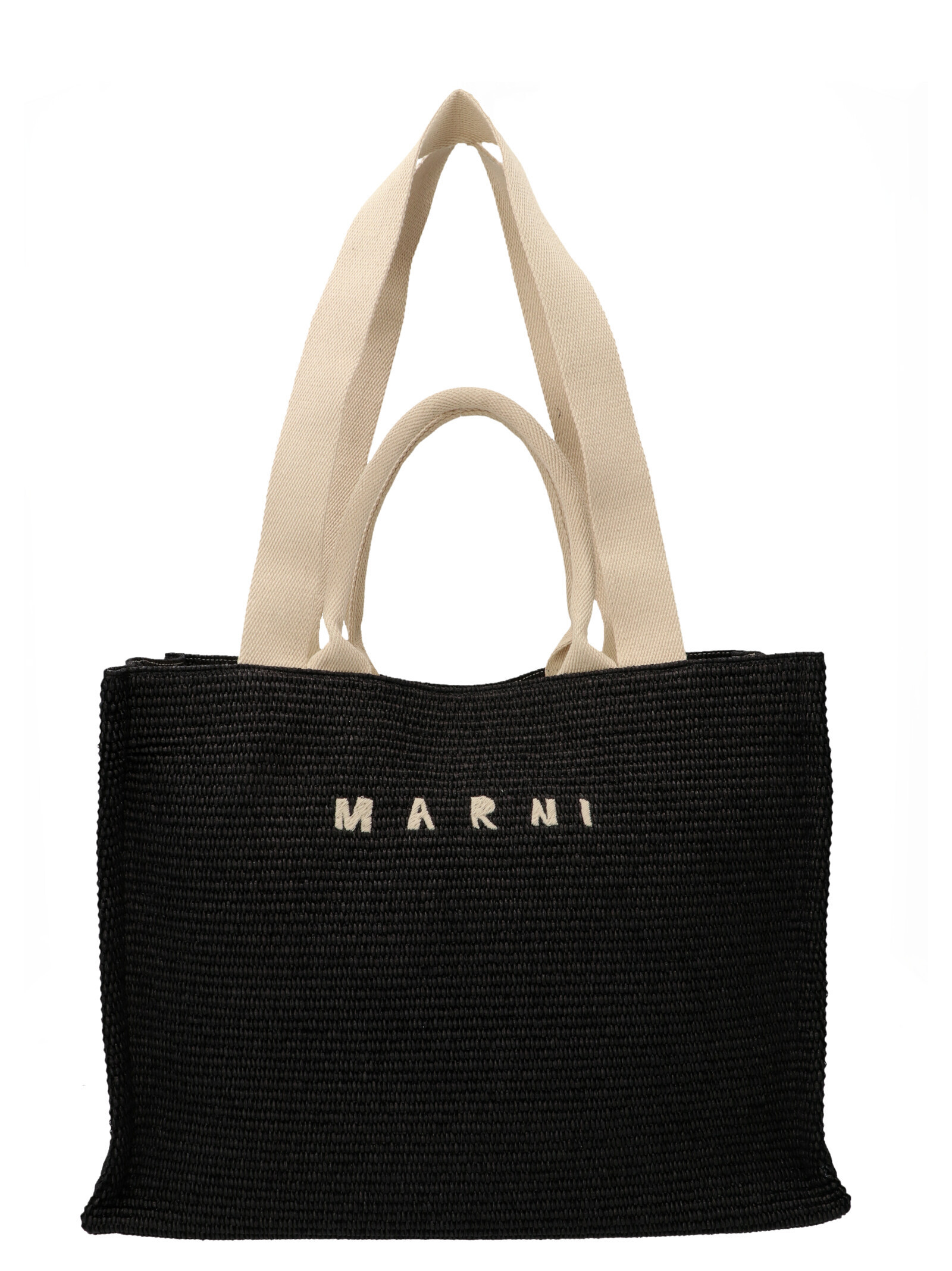 トートバッグ MARNI 'Tote' shopping bag White/Black