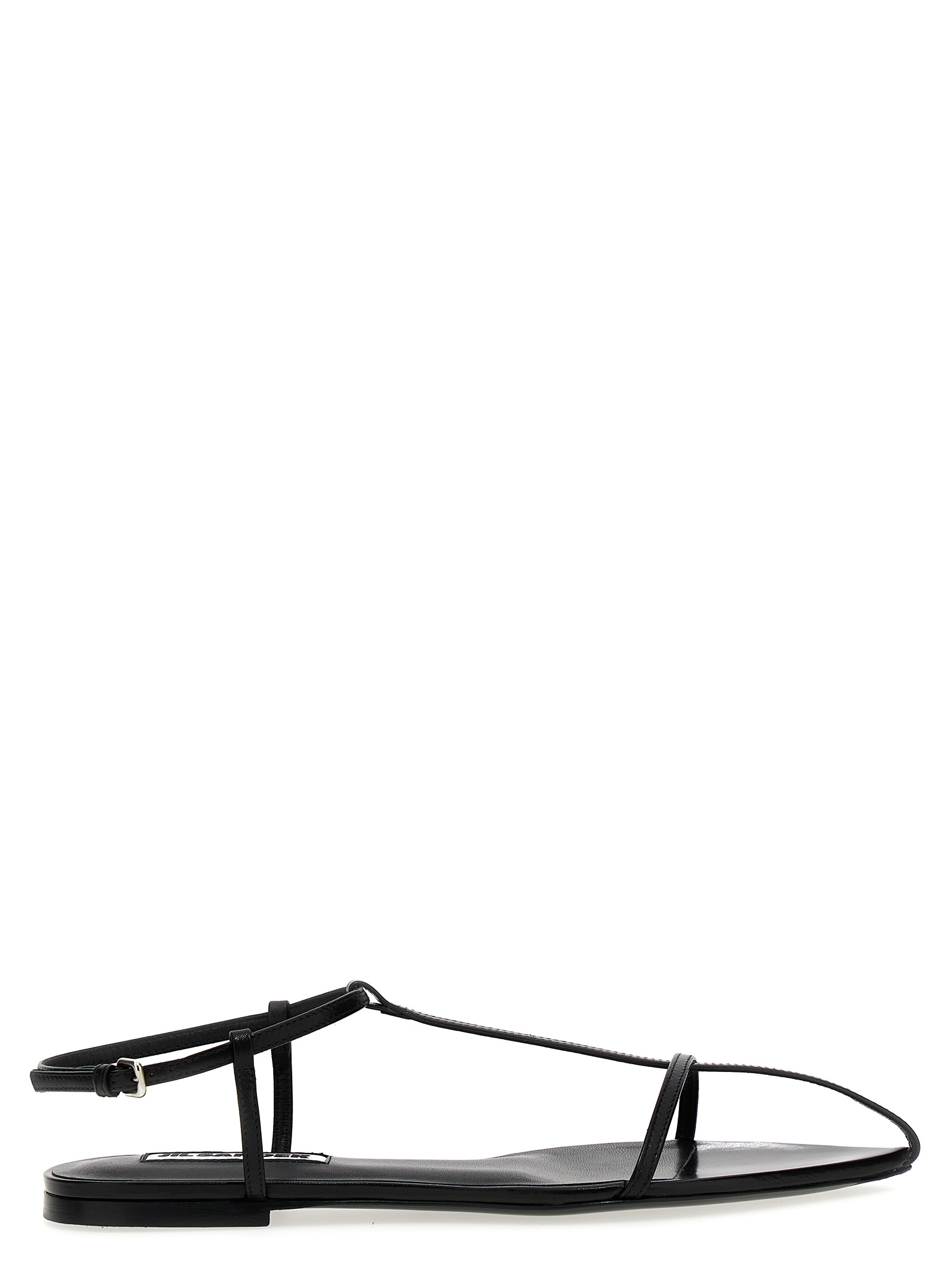 サンダル・ミュール JIL SANDER Toe leather sandals Black