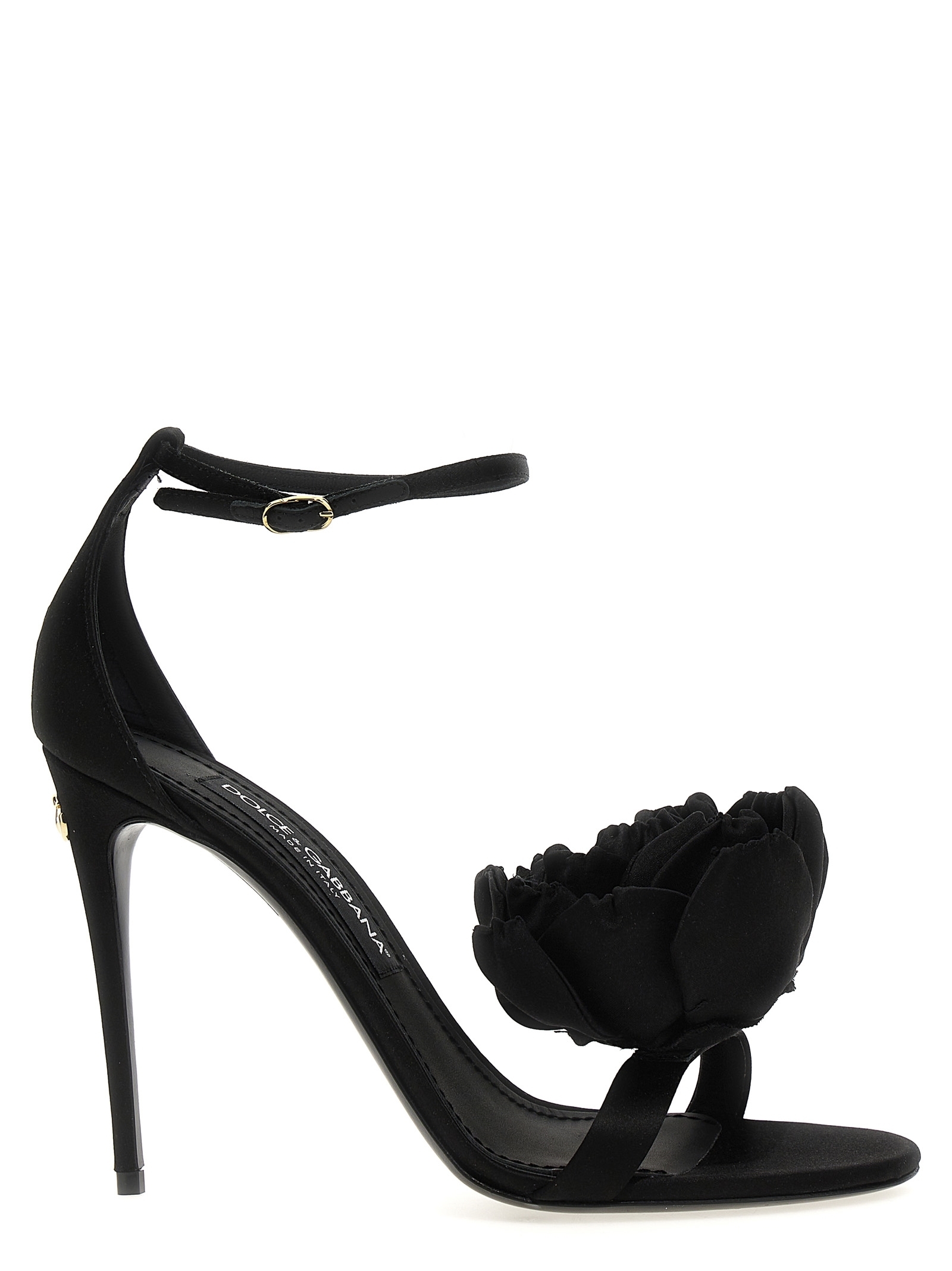 サンダル・ミュール DOLCE & GABBANA Flower sandals Black