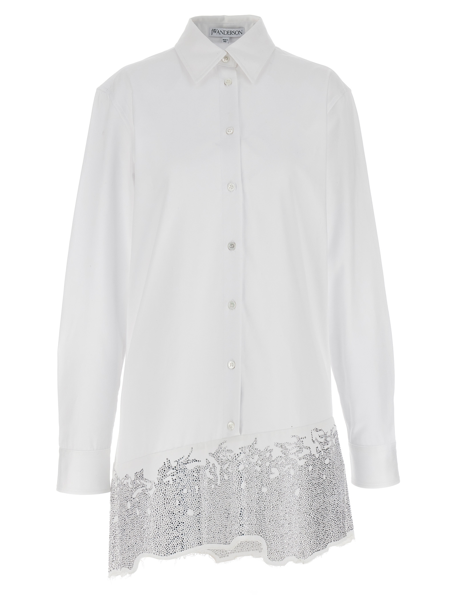 ワンピース J.W.ANDERSON Rhinestone shirt dress White