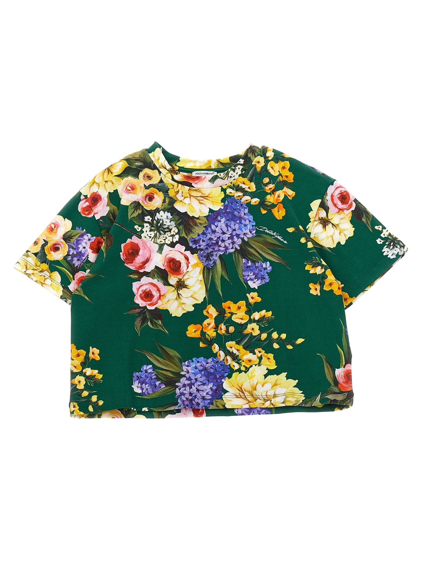 子供用コスチューム・着ぐるみ DOLCE & GABBANA Floral print T-shirt Multicolor