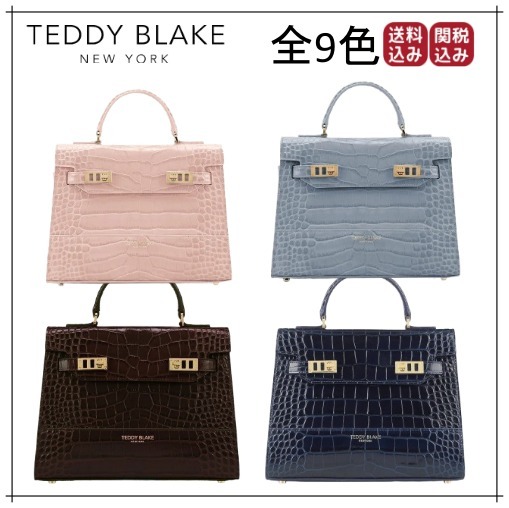 (US発)Teddy Blake New York Kim Croco 11ショルダーバッグ