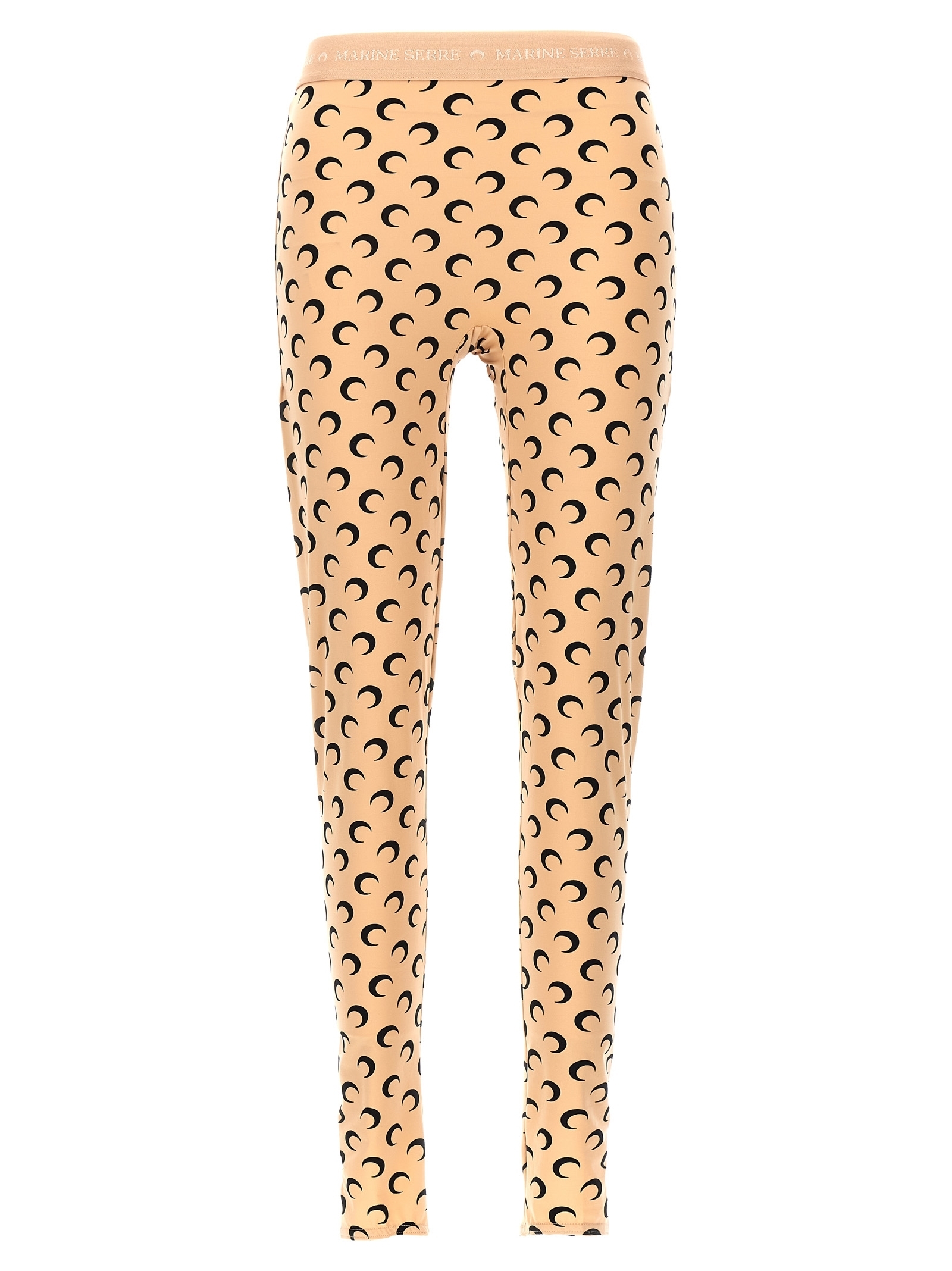 パンツ MARINE SERRE 'Moon Printed' leggings Beige