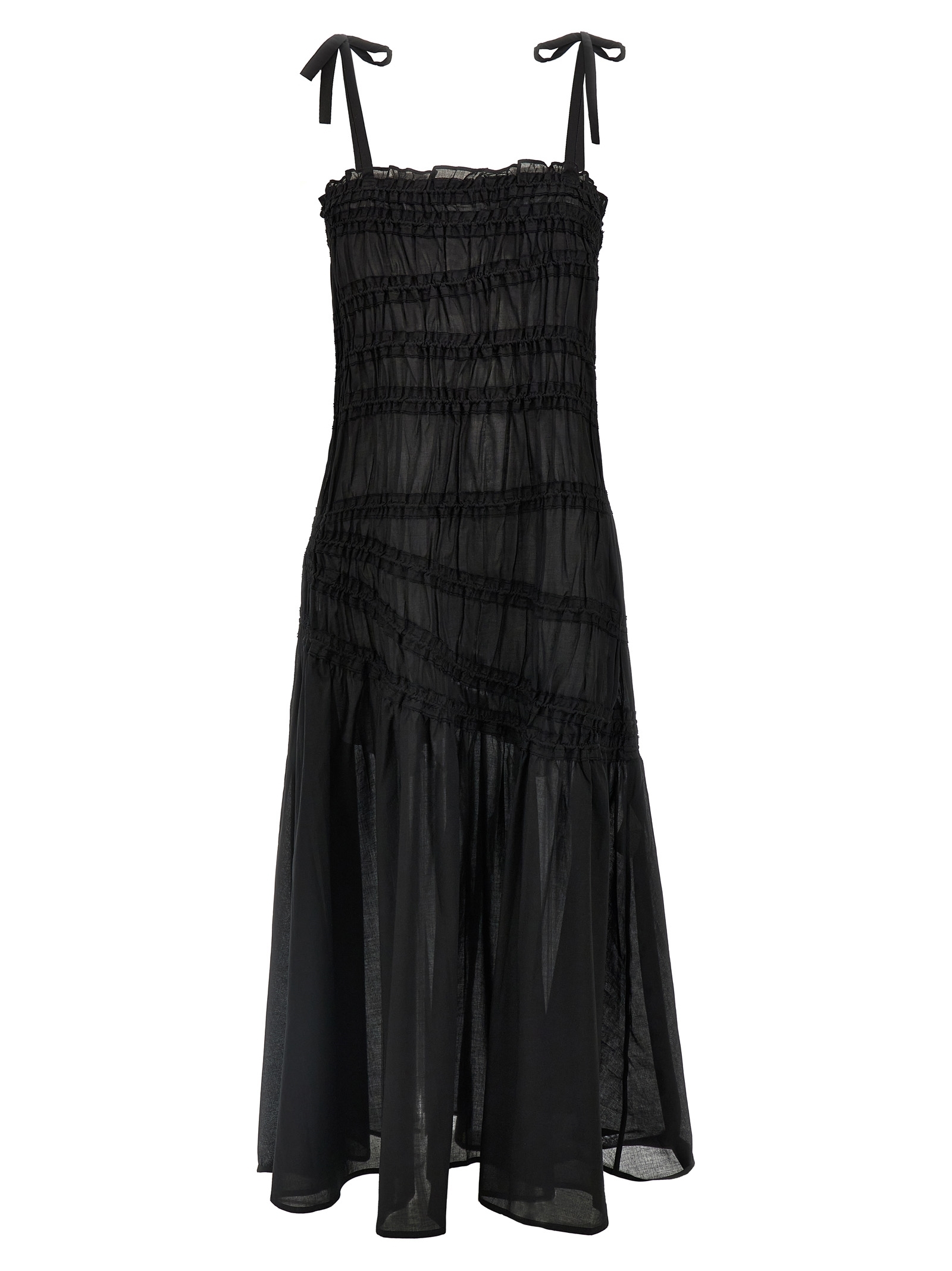 スカート TORY BURCH 'Shoulder Tie' dress Black