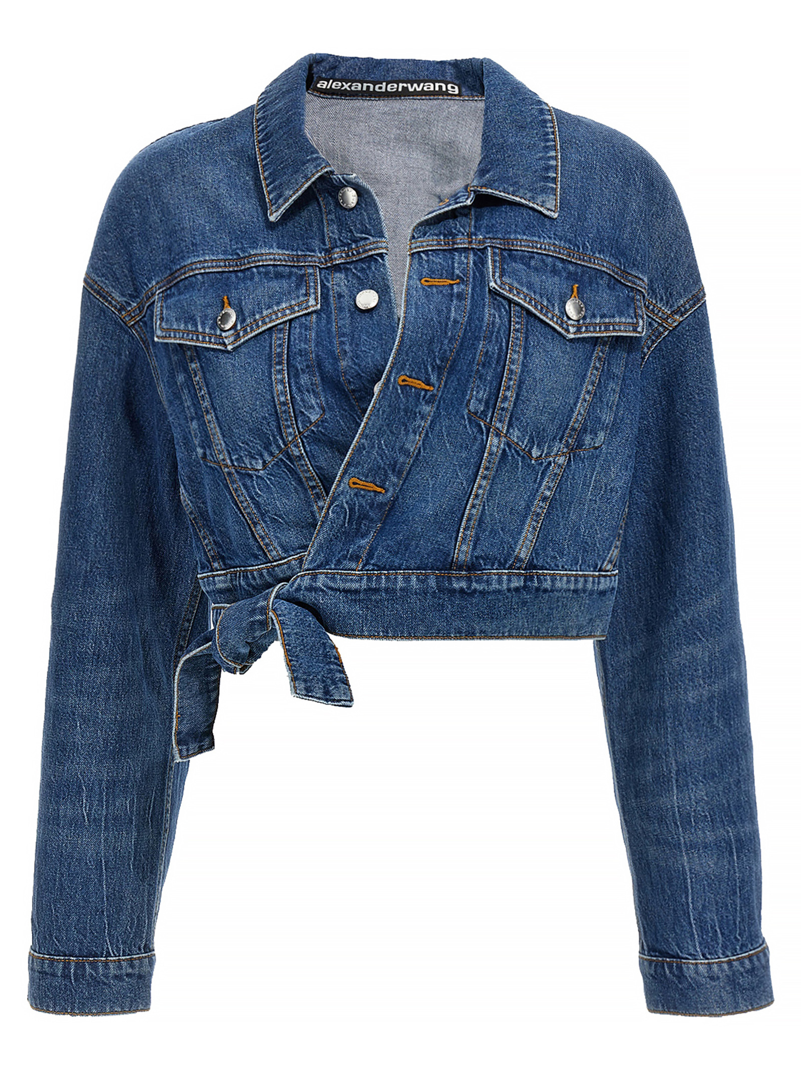 アウターその他 ALEXANDER WANG 'Wrapped Trucker' jacket Blue