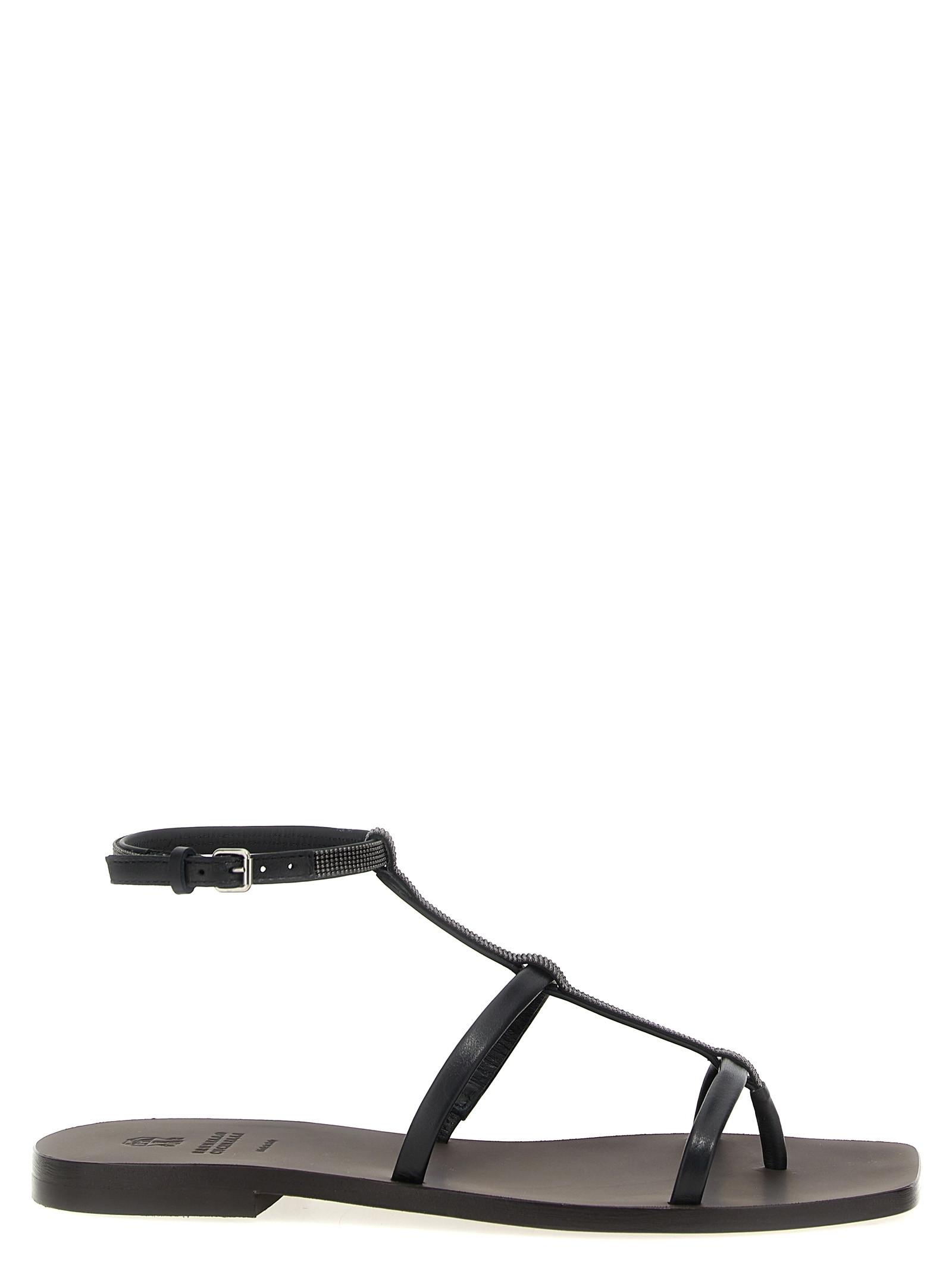 サンダル・ミュール BRUNELLO CUCINELLI 'Precious Strap' sandals Black