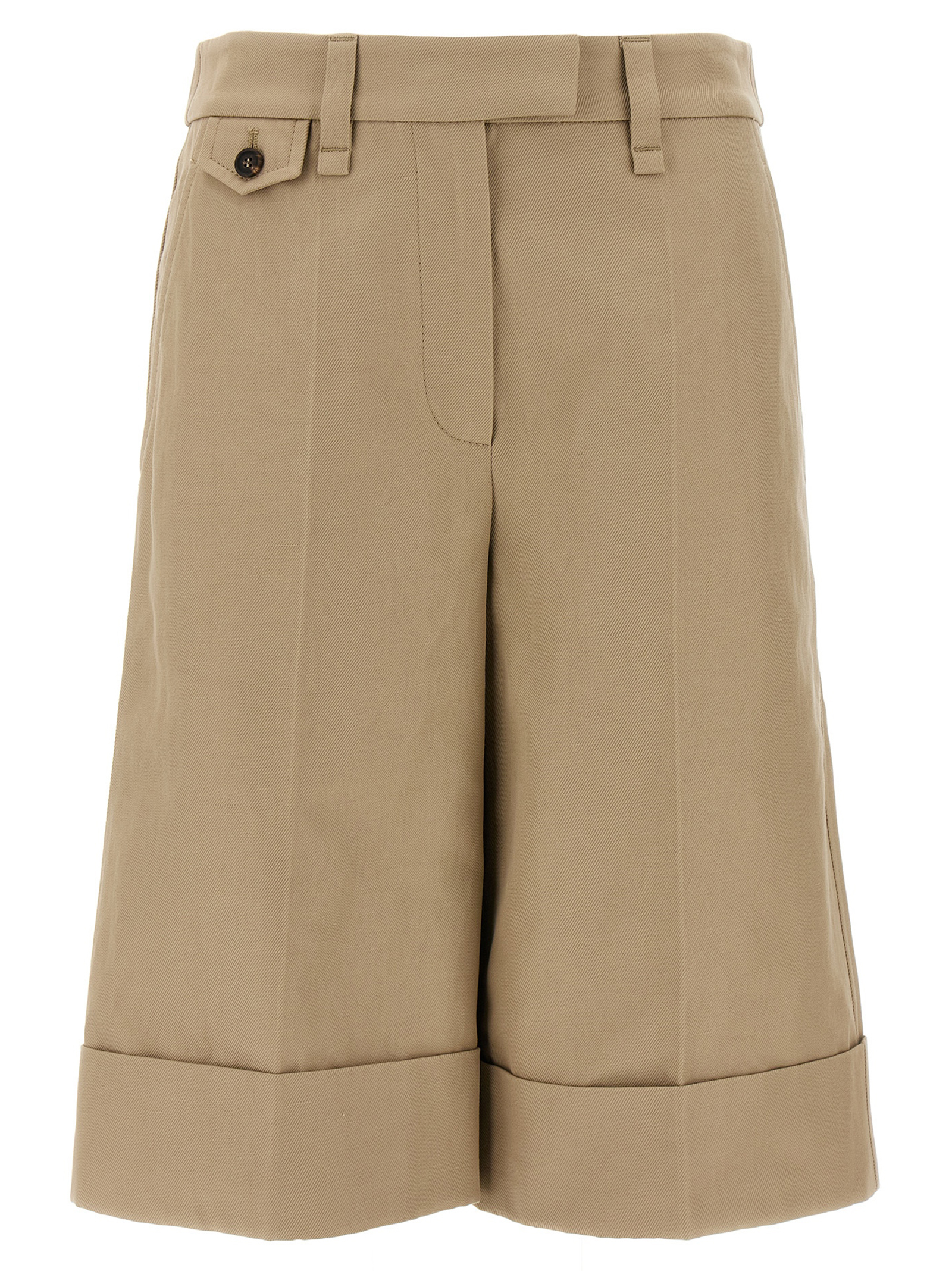 ショートパンツ BRUNELLO CUCINELLI Turn-up Bermuda shorts Beige