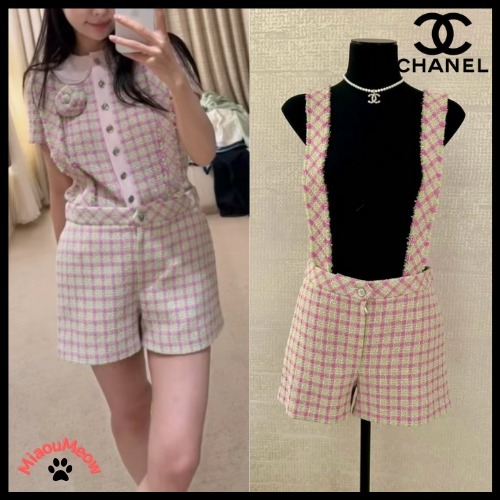 【ピンク×ツイードが春らしい♡】CHANEL☆ショートパンツ