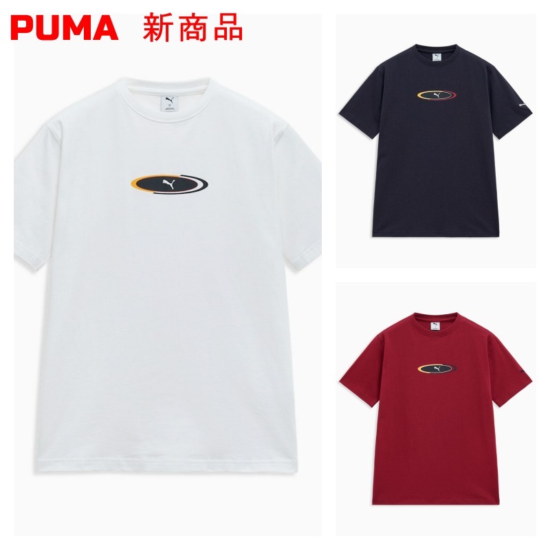 PUMA ★男女共用 ラウンド 半袖 Tシャツ★追跡可★関税/送料込み