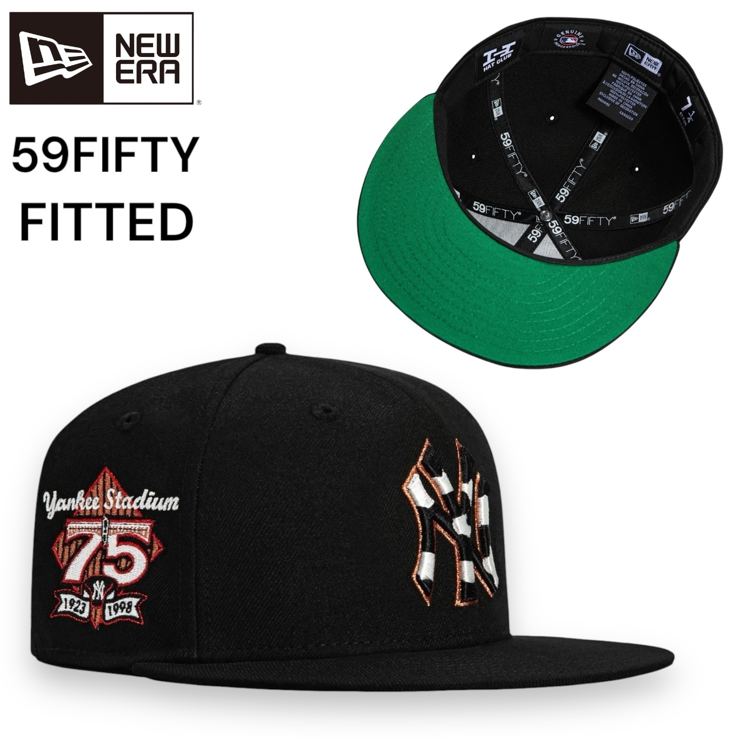 NEWERA NY ヤンキース MLB 59FIFTY ニューエラ ブラック 黒 緑