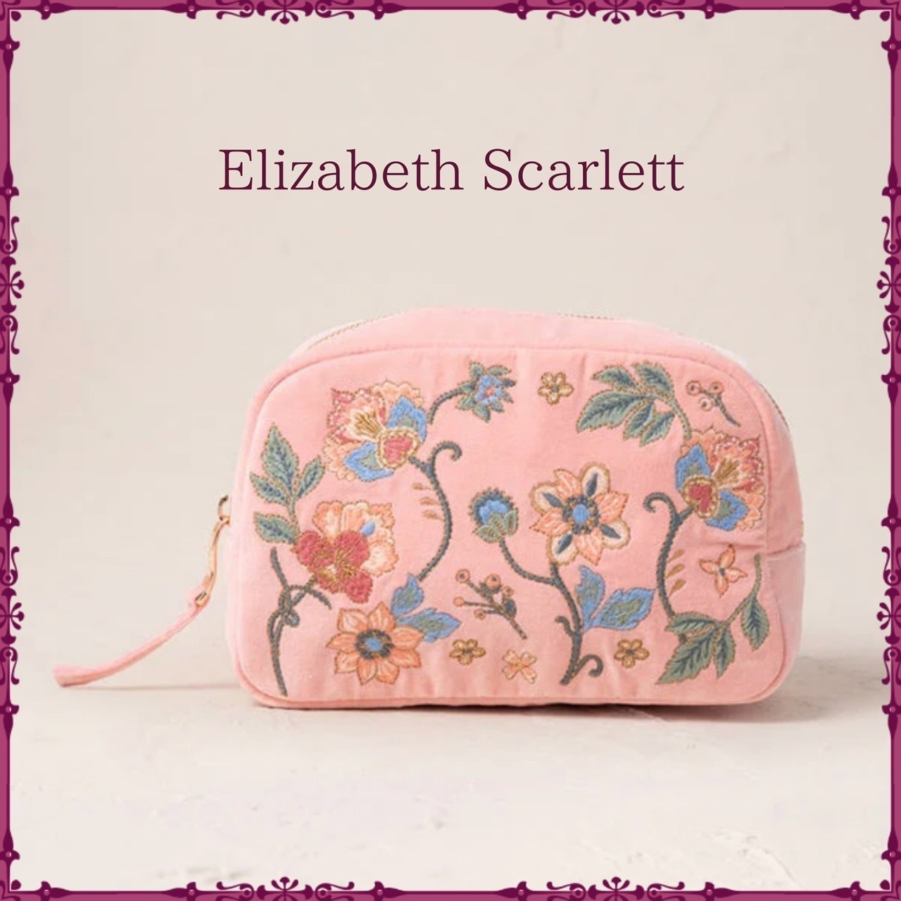 【Elizabeth Scarlett】ボタニカルガーデン メイクアップバッグ