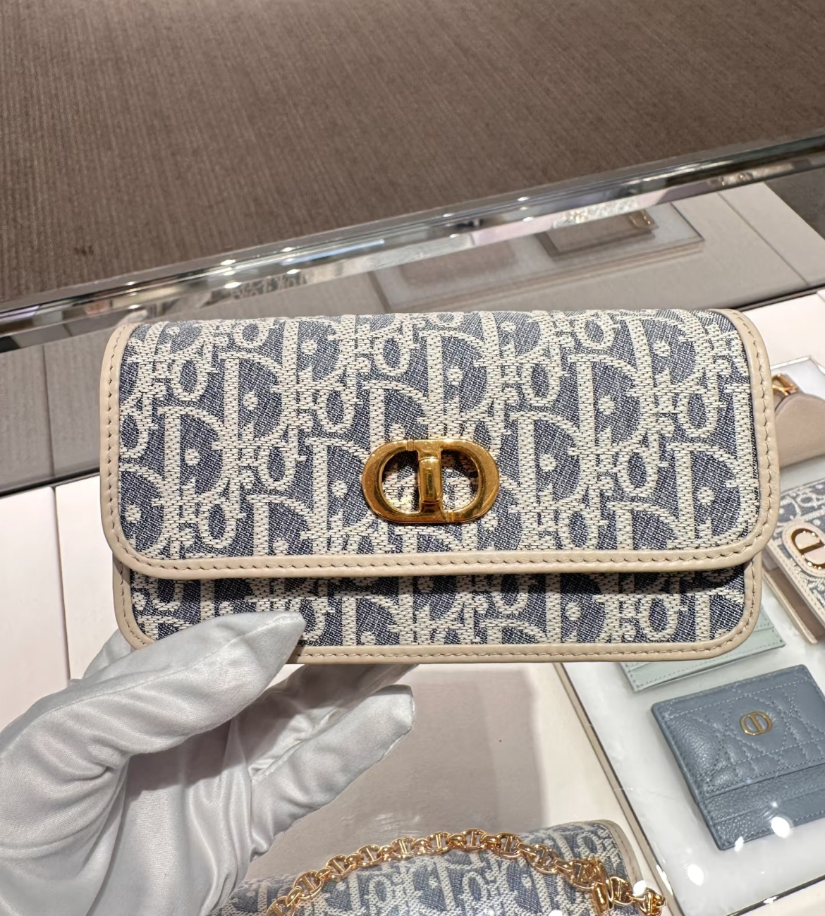 【華やかさプラス♪】DIOR★Miss Caro チェーンポーチ スモール