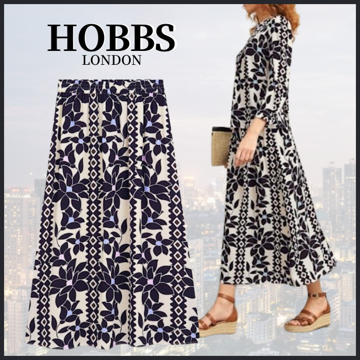 【関税なし】HOBBS ホッブス lyra 花柄 スカート