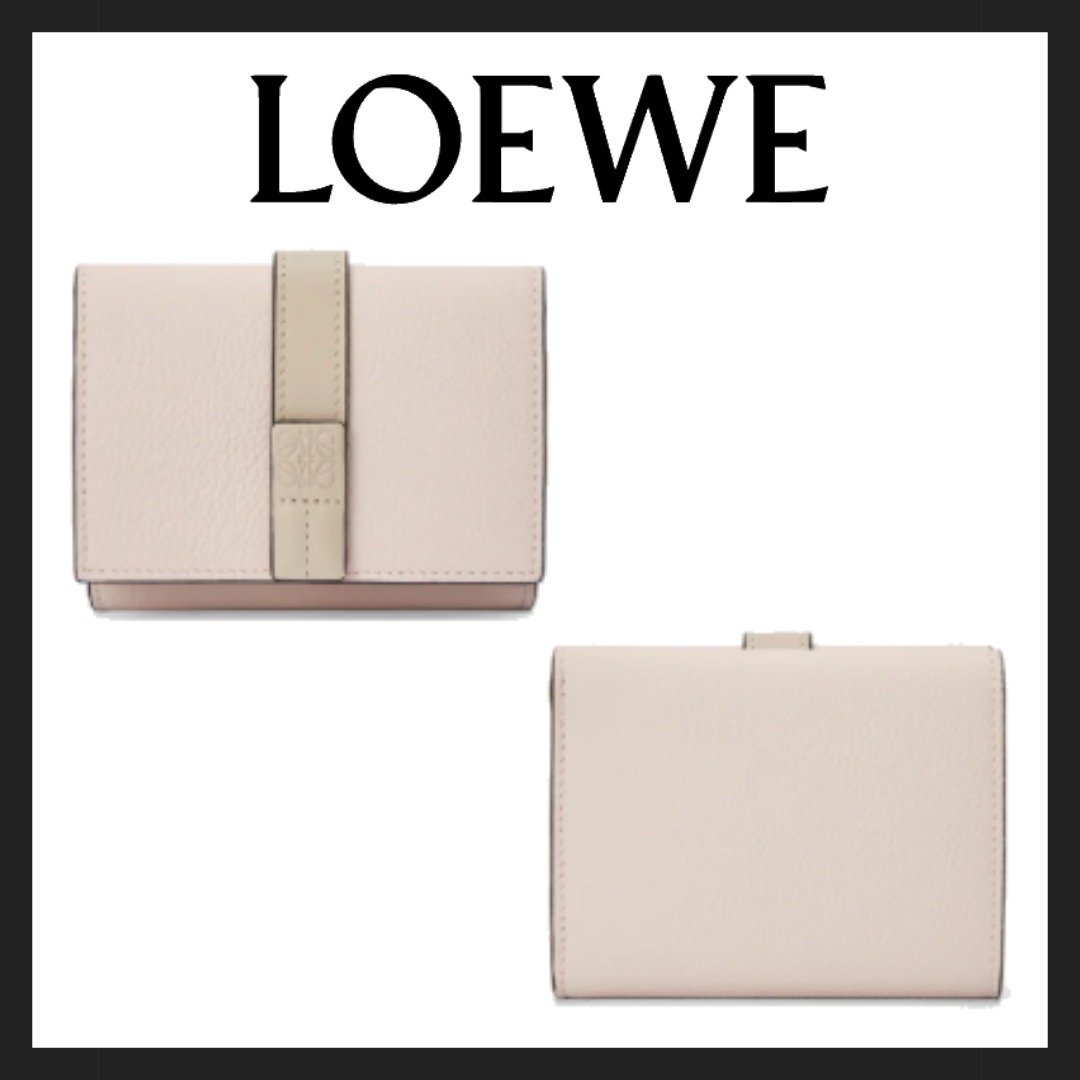 【LOEWE】ソフトグレインカーフスキン 三つ折り財布☆直営店買付