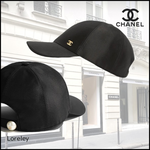 【シンプルで上品♪】CHANEL CCロゴ キャップ ブラック