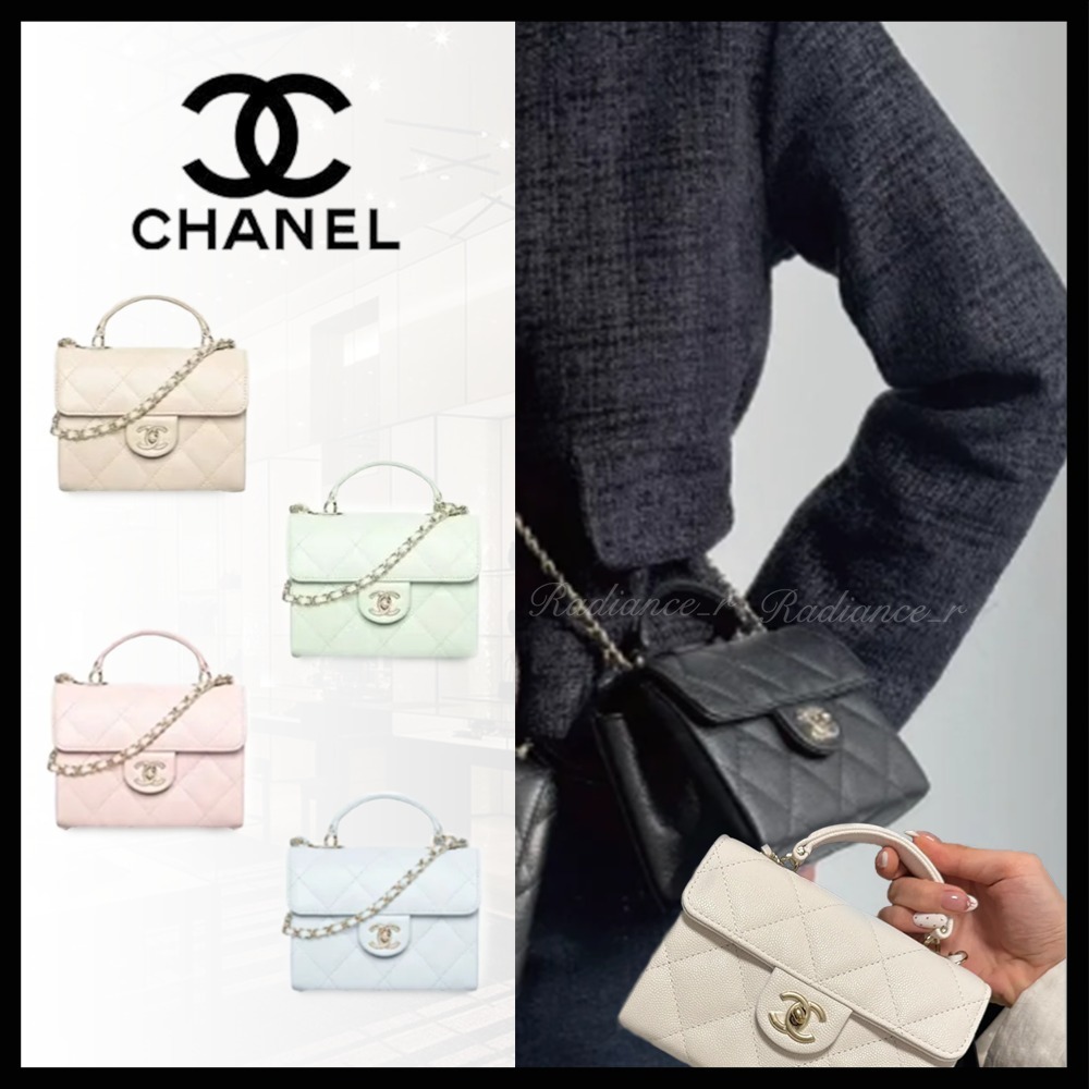 【キュート★カラバリ豊富】CHANELトップハンドル ミニバッグ