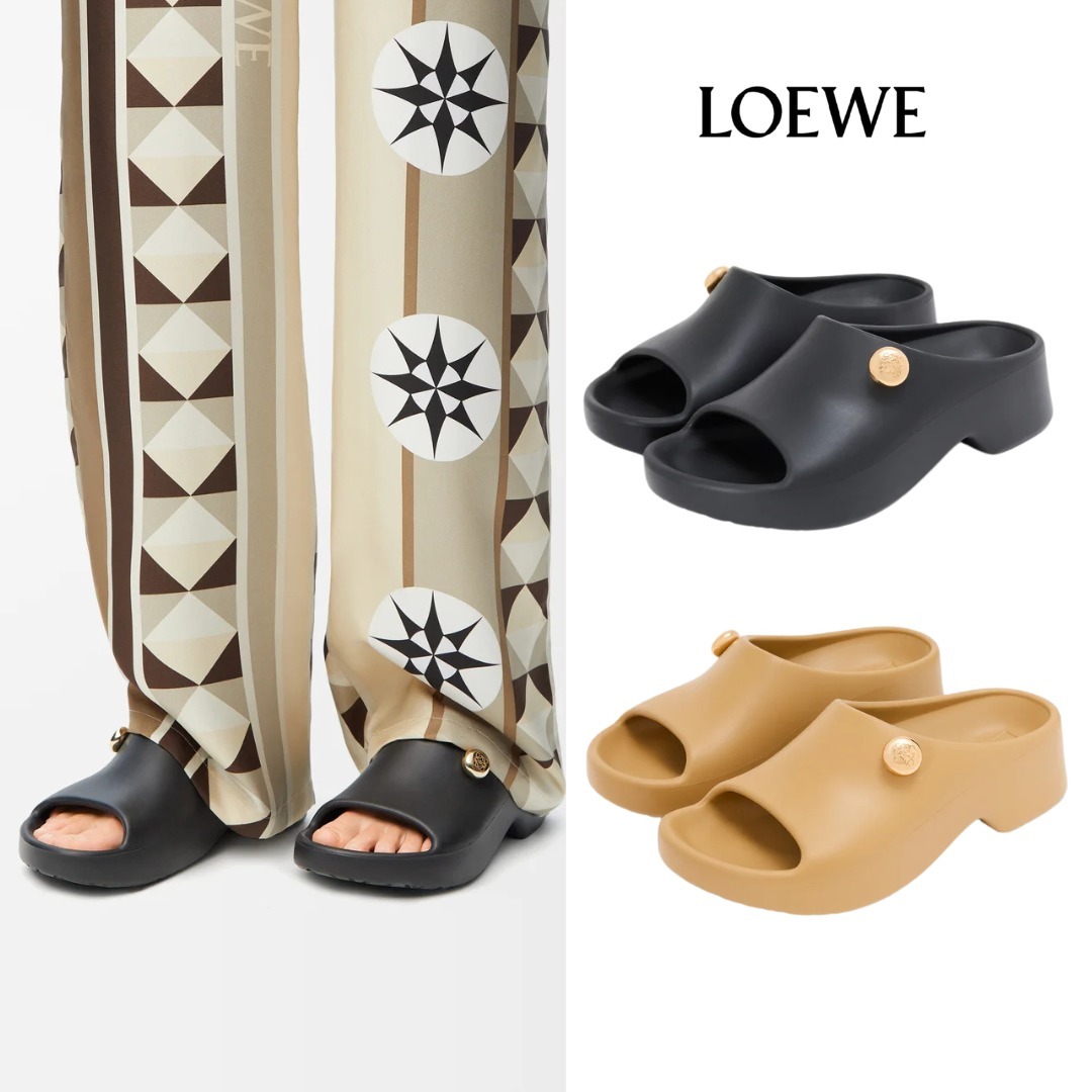 LOEWE ペブルフォームラバーサンダル