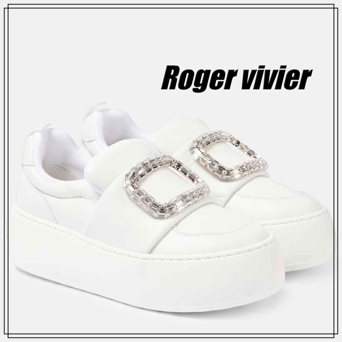 Roger vivier レザースリッポンスニーカー 関税送料込み