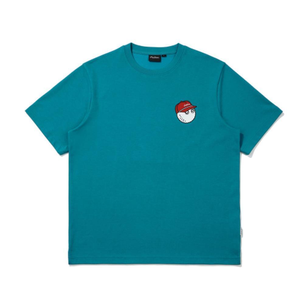 Tシャツ・カットソー Malbon Golf BUCKET M ROUND T-SHIRT PEACOCK GREEN MAN M5221PR